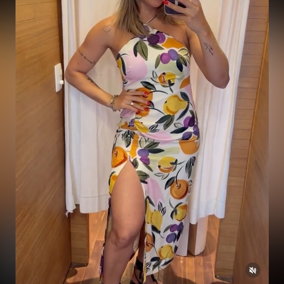 FARM Rio Midi Fruits Dress Size M - Picture 2 of 11